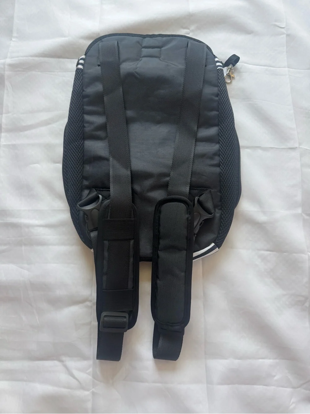 Navy and White Striped Small Pet Carrier Backpack